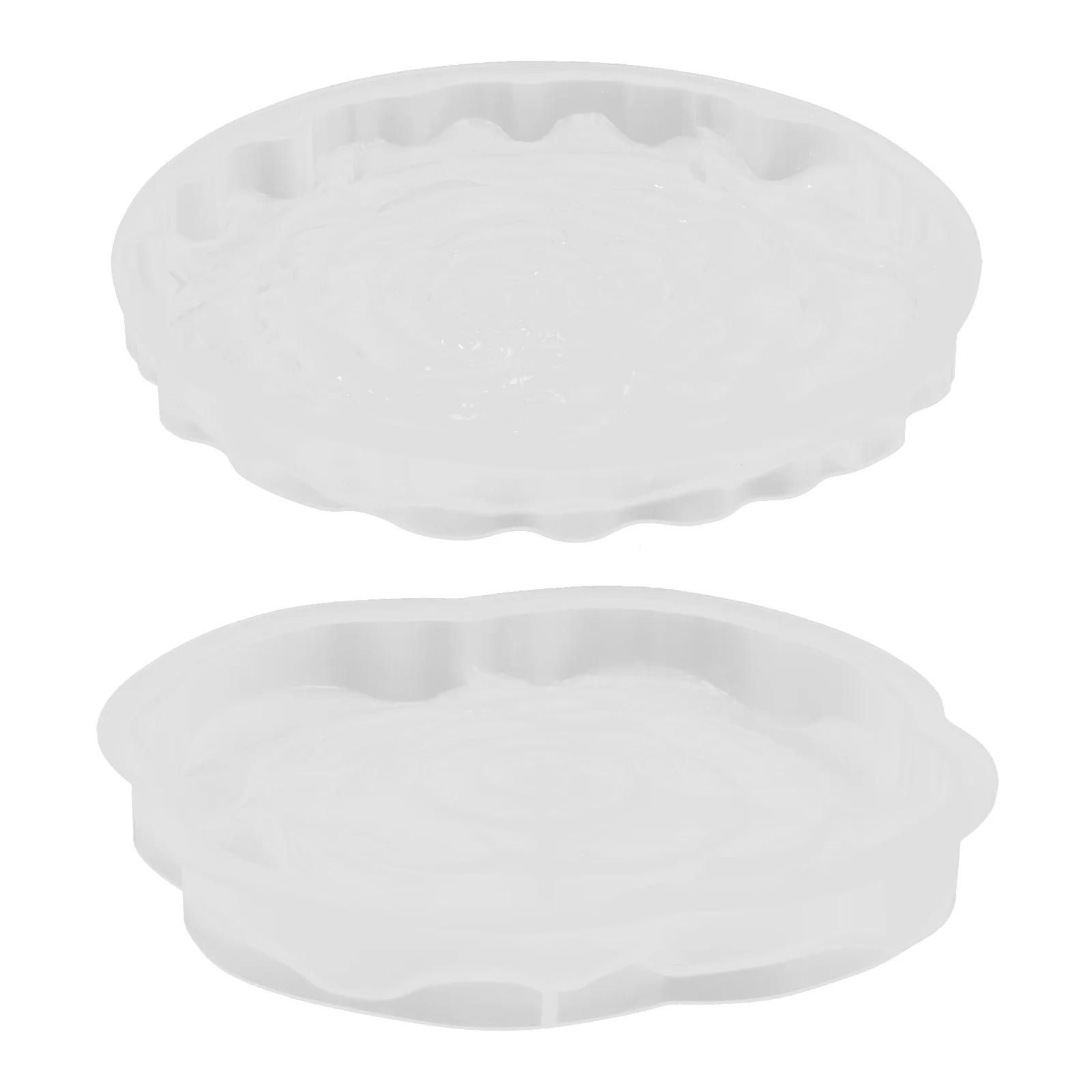 2 قطعة قالب كوستر سيليكون للراتنج شكل زهرة الورد لتقوم بها بنفسك علبة مجوهرات صنع عدة قوالب كوستر سيليكون قوالب الايبوكسي الراتنج