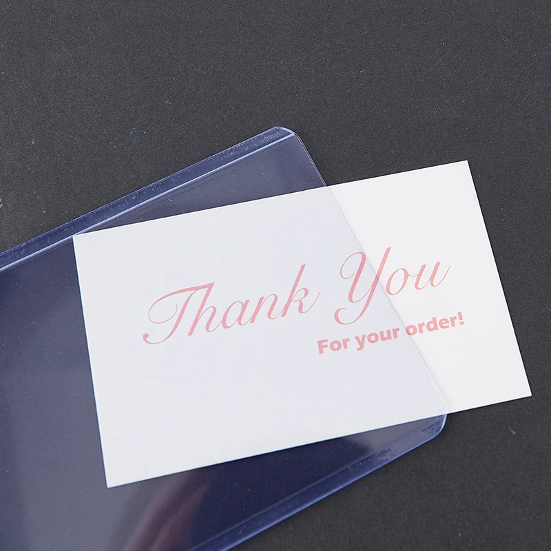 5pcs/25pcs PVC Transparent Card Holder 35pt 3X4\