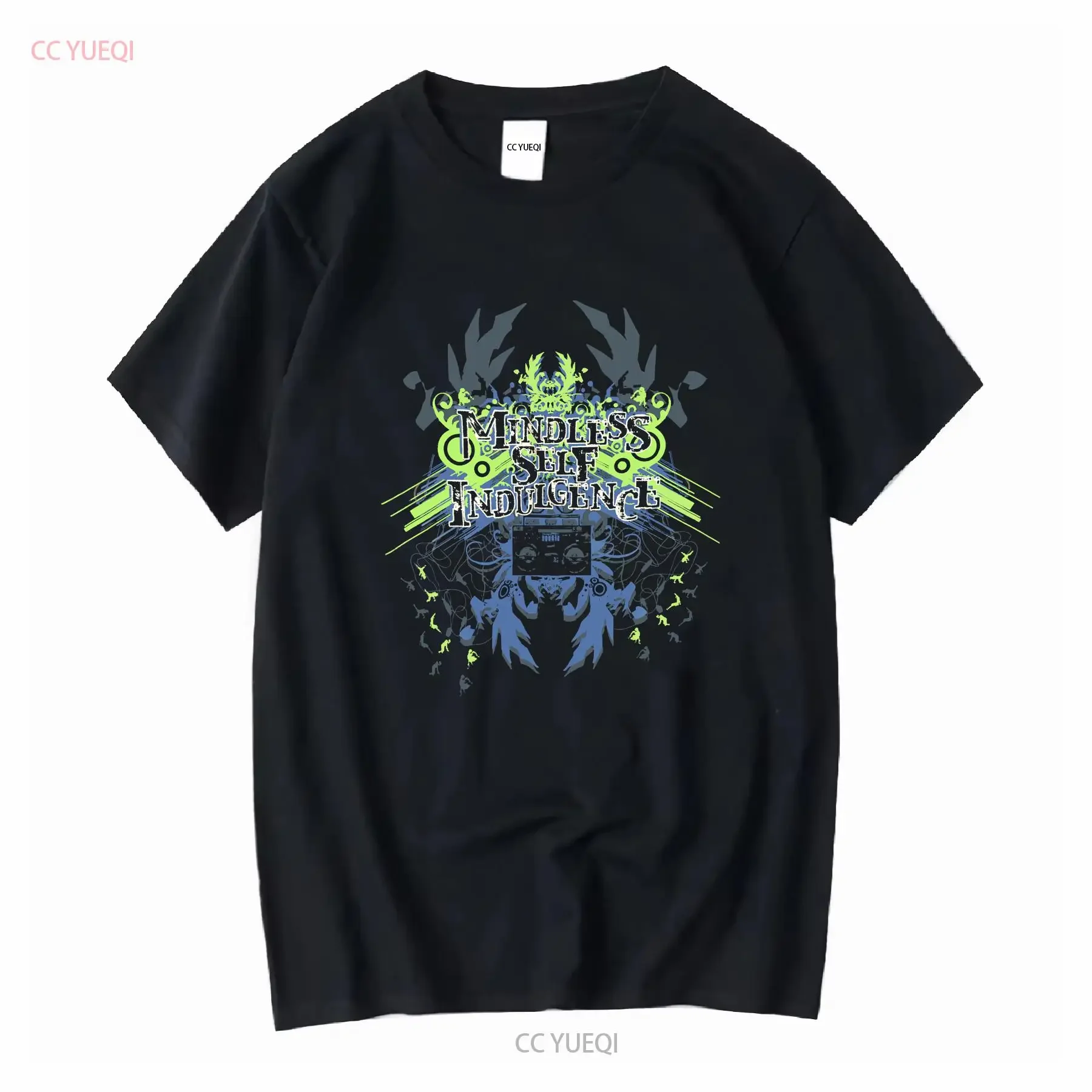 Vintage Mindless Self Indulgence Faded Band T Shirt Black RARE USA Adult XL long or short sleeves vintage Washed