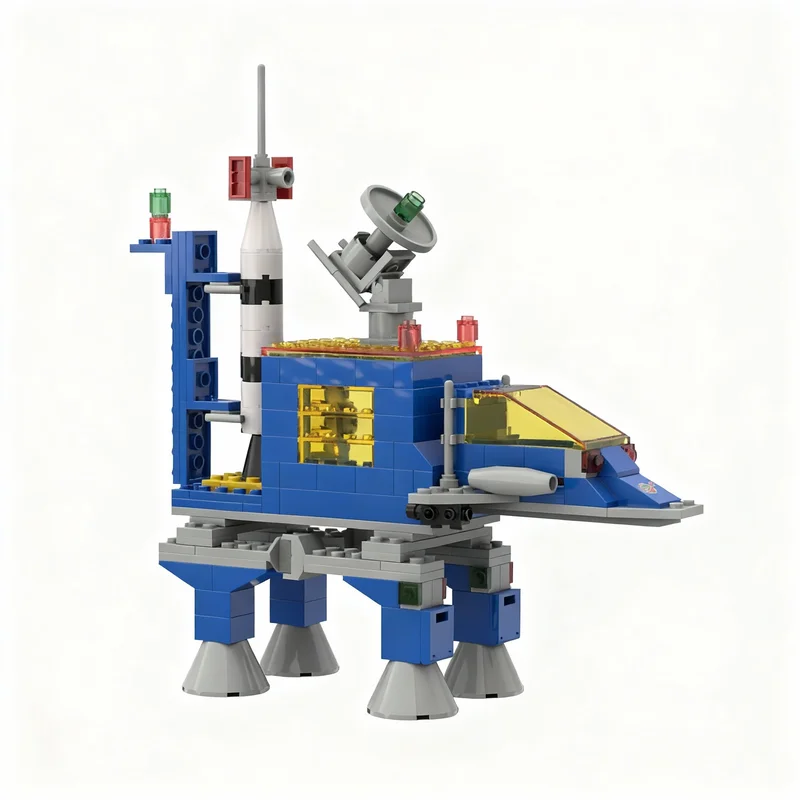 205pcs MOC Space Classic Lunar Recon Walker Model toy Building blocks Architecture Christmas gifts Kids Brick DIY creative idea