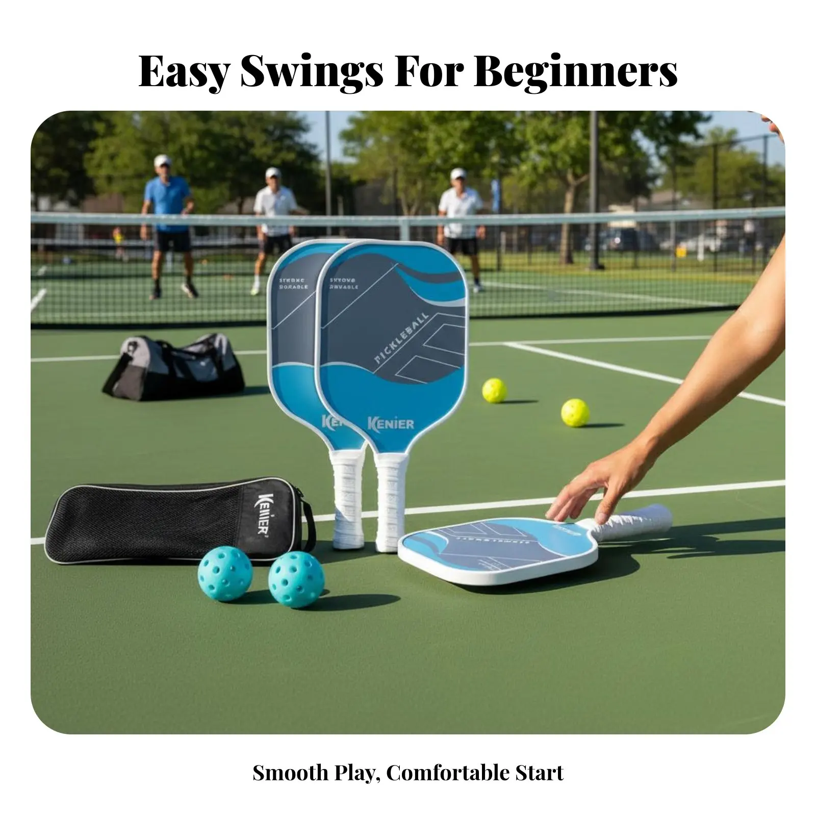 

Fiberglass Pickleball Paddle Lightweight Pickleball Paddle Set Hexagonal Center Center Racket Wide Sweet Area Sports Equipment