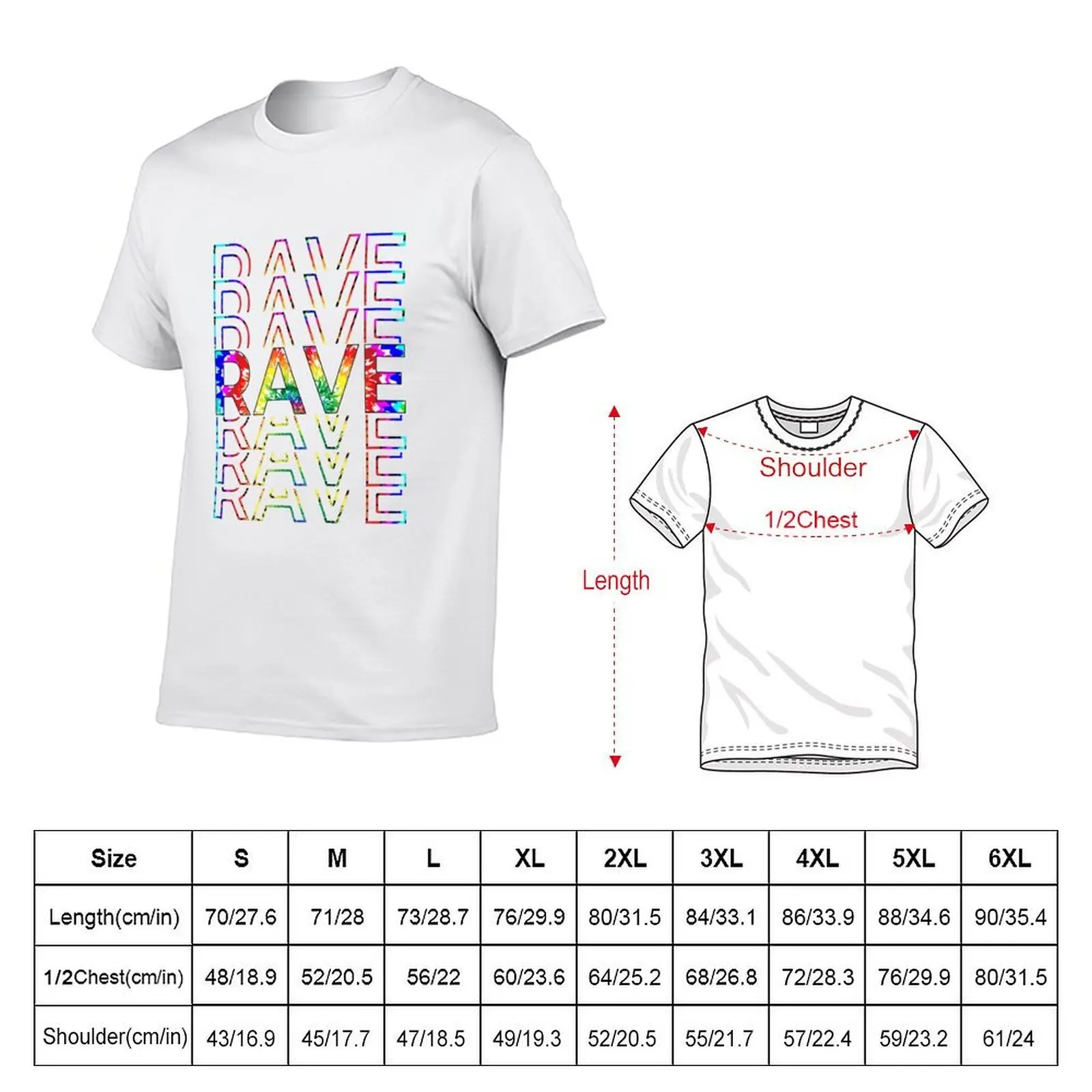 Rave Tie Dye Electronic Dance Music T-Shirt graphic t shirts for man printed t shirts for man T-Shirt