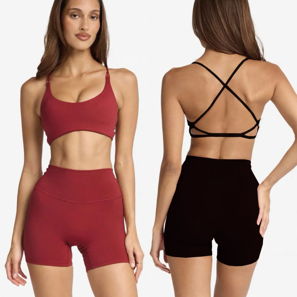 

Женский комплект из 2 предметов для йоги, бесшовный бюстгальтер для йоги, майка, спортивные шорты, спортивный бюстгальтер, спортивная одежда, женский летний комплект для фитнеса и тренировок, 2025