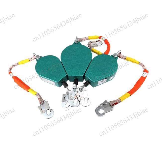 High-Altitude Fall Prevention Speed Difference Self-Locking Safety Device Fall Arrester 300kg 5m 10m 20m,