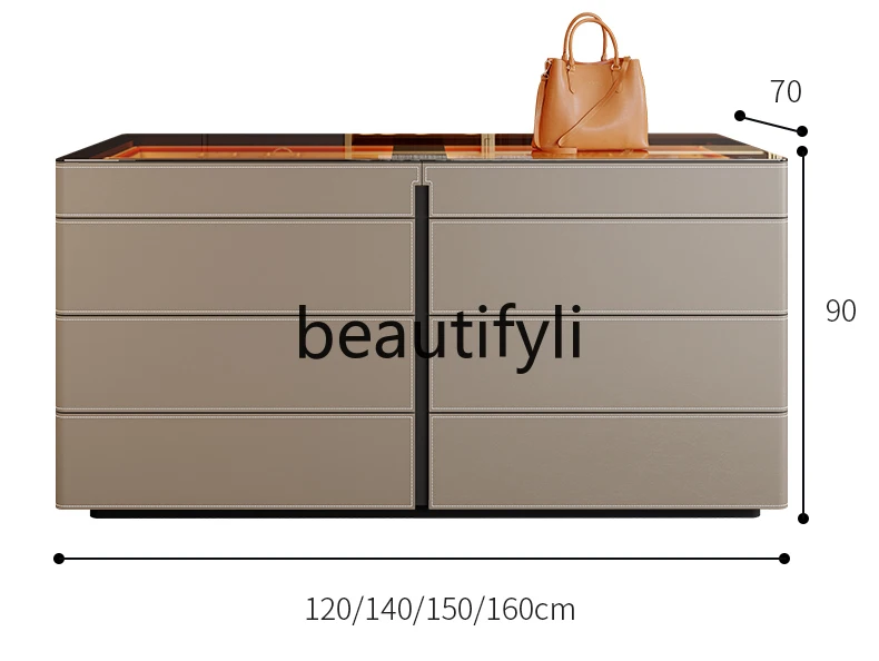 Cloakroom, household multifunctional glass, jewelry display cabinet, bedroom locker