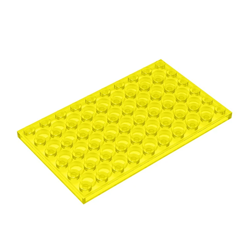 Gobricks 10PCS MOC Plate 6 x 10 Compatible 3033 Assembles Particles Building Blocks Parts DIY block bricks Tech Parts Toys