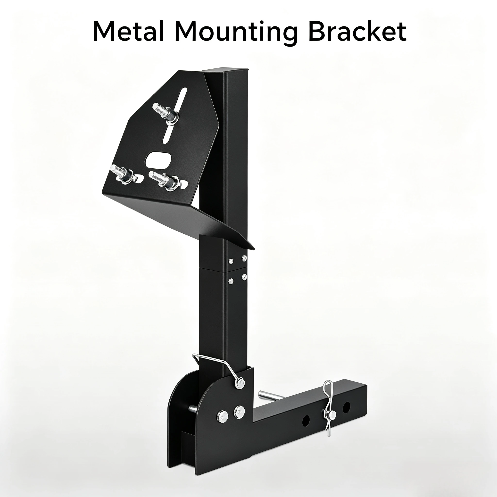 2 Inch Folding Spare Tire Mount Bracket, Universal Spare Tire Carrier for SUV RV Off-Road Vehicle Rear Spare Wheel Fixing