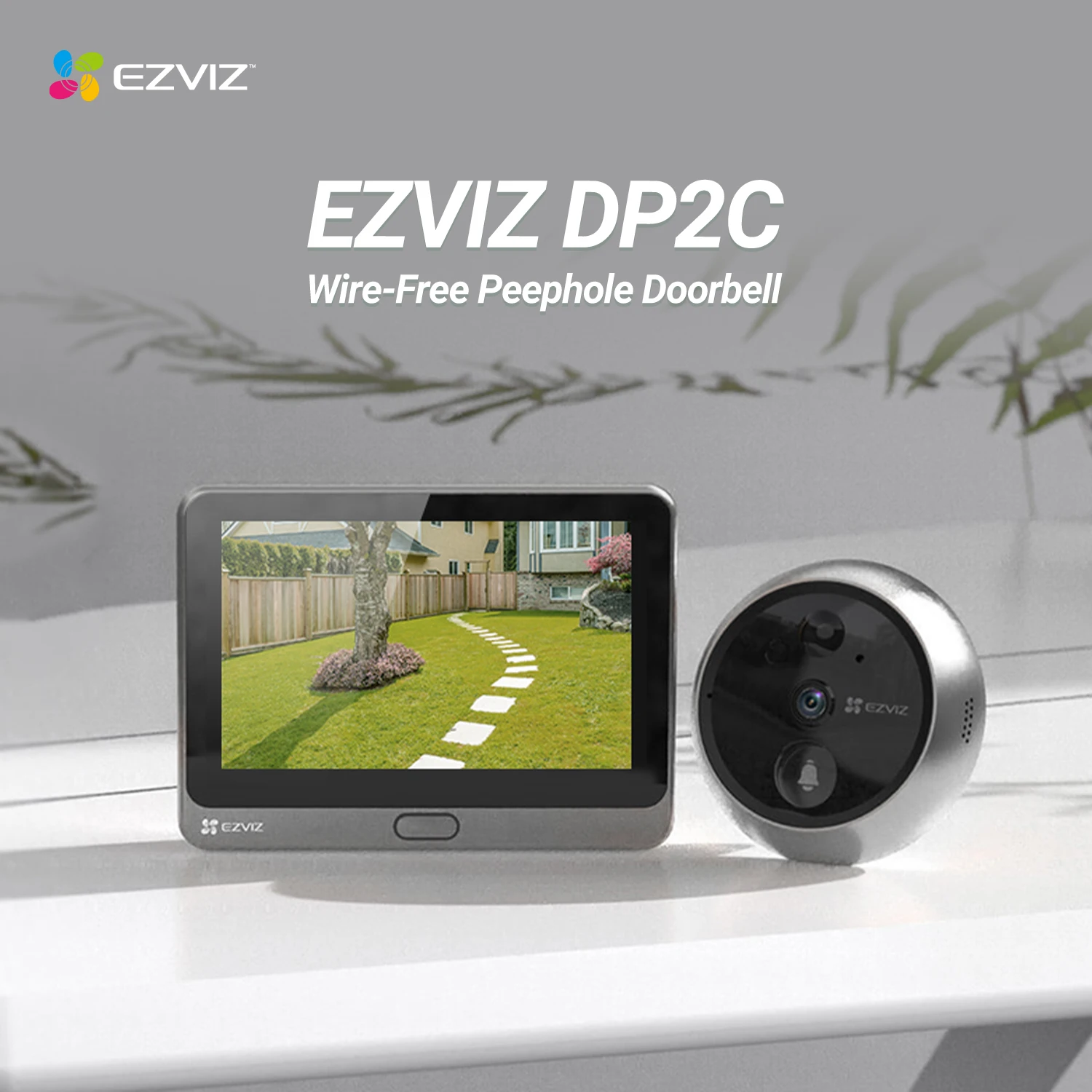 EZVIZ Colour Screen Video Doorbell Camera Wireless, 4.3\