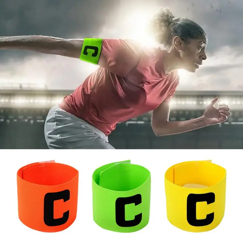 ฟุตบอลทีมกัปตัน Armband ฟุตบอลทีมกัปตันอุปกรณ์เสริม Armband การฝึกอบรม Unisex-เยาวชนกัปตัน Armband สําหรับฟุตบอลวอลเลย์บอล