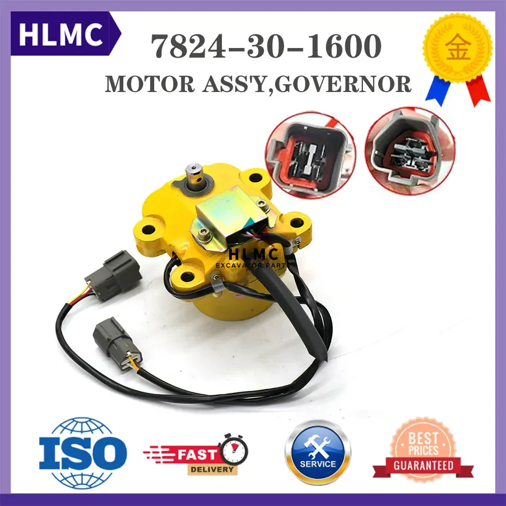 PC200-5 Excavator Parts Accellerator Throttle Motor Stepper Motor Engine Control Motor 7824-30-1600 7824-30-1601