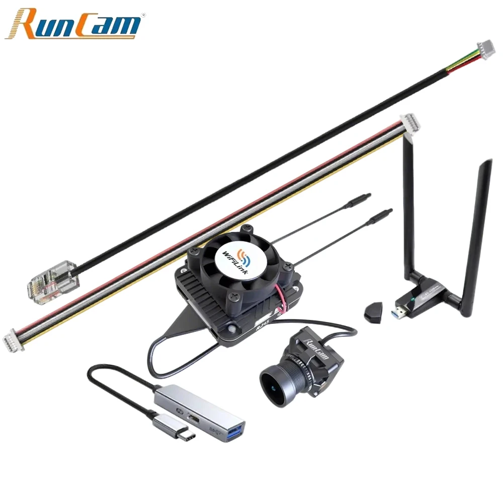 RunCam WiFiLink2 Video Transmitter Vtx (Based on OpenIPC) & WiFiLink-RX 5.8Ghz Digital HD Receiver For RC FPV Drone Parts