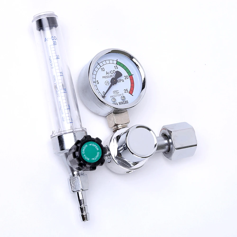 0-25Mpa Argon Regulator CO2 Mig Tig -Meter Gas-Regulators Flowmeter Welding Weld Gauge Pressure Reducer  Meter Flowmeter
