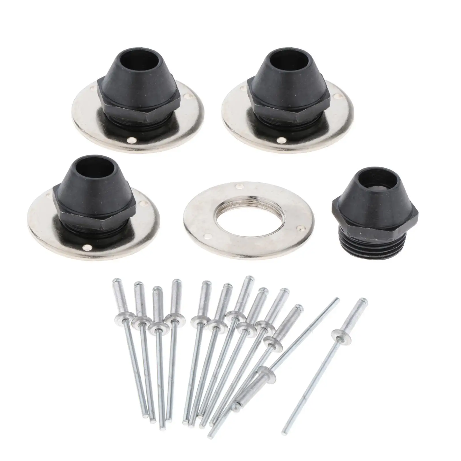 4 Pieces Cement Stucco Sprayer Nozzles with Gaskets Set for Painting Wall