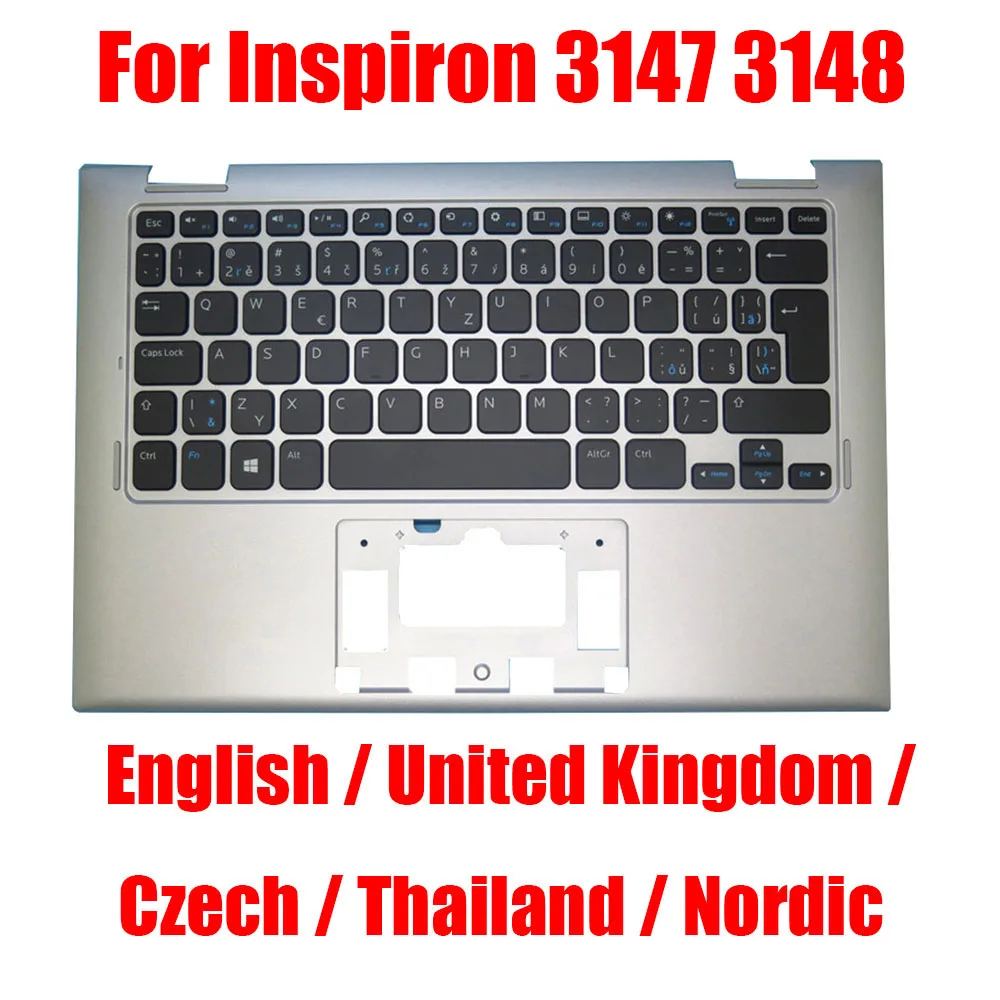 UK/US/Czech/Thailand/Nordic Laptop Palmrest For DELL For Inspiron 11 3147 3148 0FPRN8 0FTV4G 04XV1T 0738D0 0RDD7F Upper Case