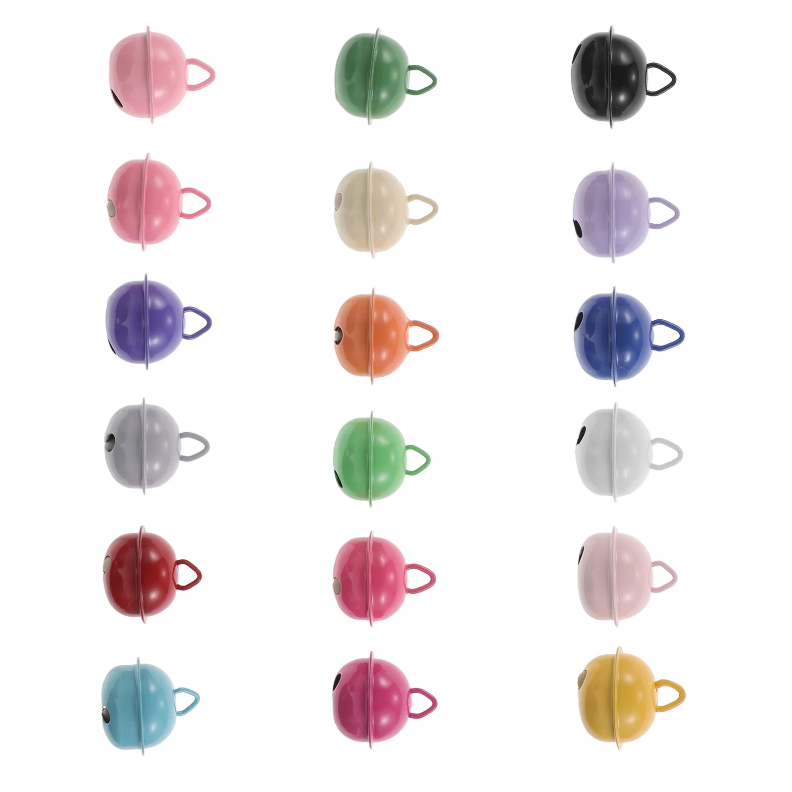 

80Pcs Colorful Enamel Bells 22Mm Pet Collar Charms Christmas Tree Ornaments Mini Metal Jingle Bell Pendant Accessories