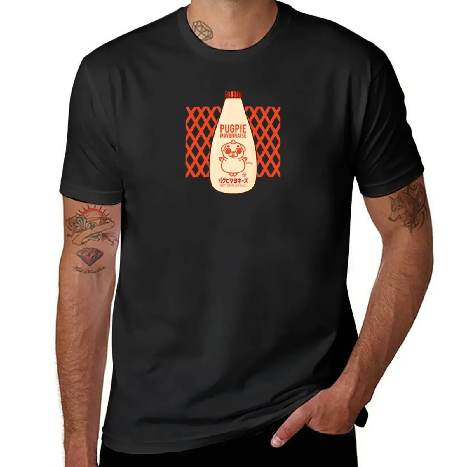 

Kewpie Mesh Puglie T-Shirt hippie clothes new edition plain luxury clothing labubu Men's t shirts