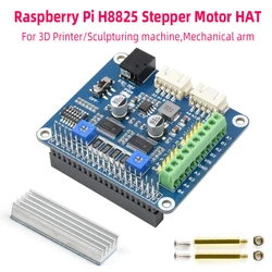 Stepper Motor HAT for Raspberry Pi HR8825 Drives Two Stepper Motors Up to 1/32 Microstepping for RPI 5 4B 3B+ 3B Zero 2 W 1.3