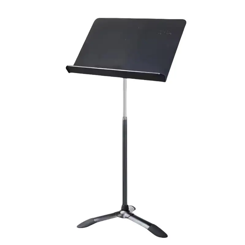 MUS002 DDP RTS Professional One-Hand Metal Music Stand No Tools Setup & 152cm Height for Orchestra/Band