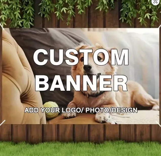 Bandera Personalizada de Cualquier Tamaño con Texto/Foto Personalizados, para Cumpleaños, Graduaciones, Negocios, Eventos Corporativos, Logotipo de Club, Bandera Decorativa