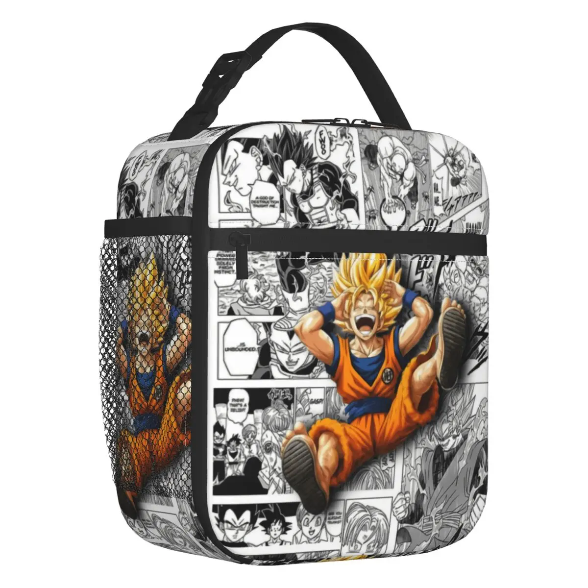 Benutzerdefinierte DBZ Dragon Ball Goku Japanische Anime-Lunchbag für Männer und Frauen, warme, isolierte Lunchboxen für Schüler und Schule