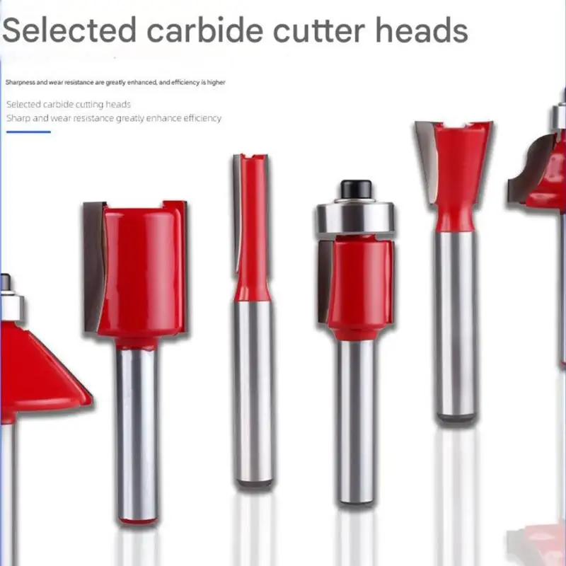 1/4Inch Shank Steel Router Bit Set Multiple Blade For Woodworking And Precisions Carving Professional Router Bit D2RD
