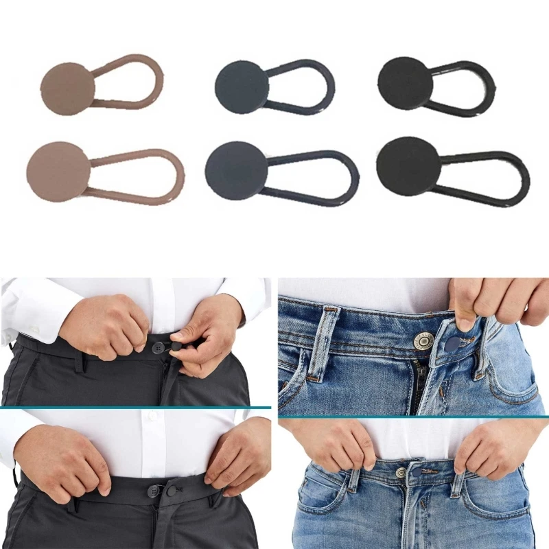 Flexible Button Waist Extenders for Pants 15mm 18mm for Men and Women Pants, Shorts, Skirts Jeans Extender Buttons