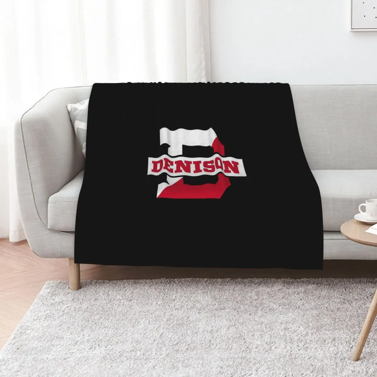 Denison University Throw Blanket Plush Hairys Beautifuls Weighted Camping blankets and throws Blankets