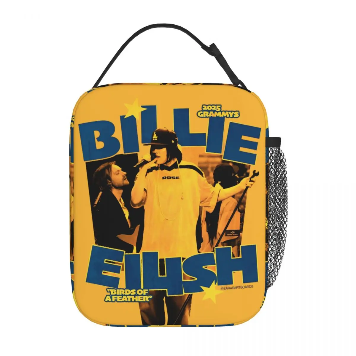 B-Billie-Girl E-eilish Insulated Lunch Bag Leakproof Meal Container Cooler Bag Tote Lunch Box School Outdoor Men Women