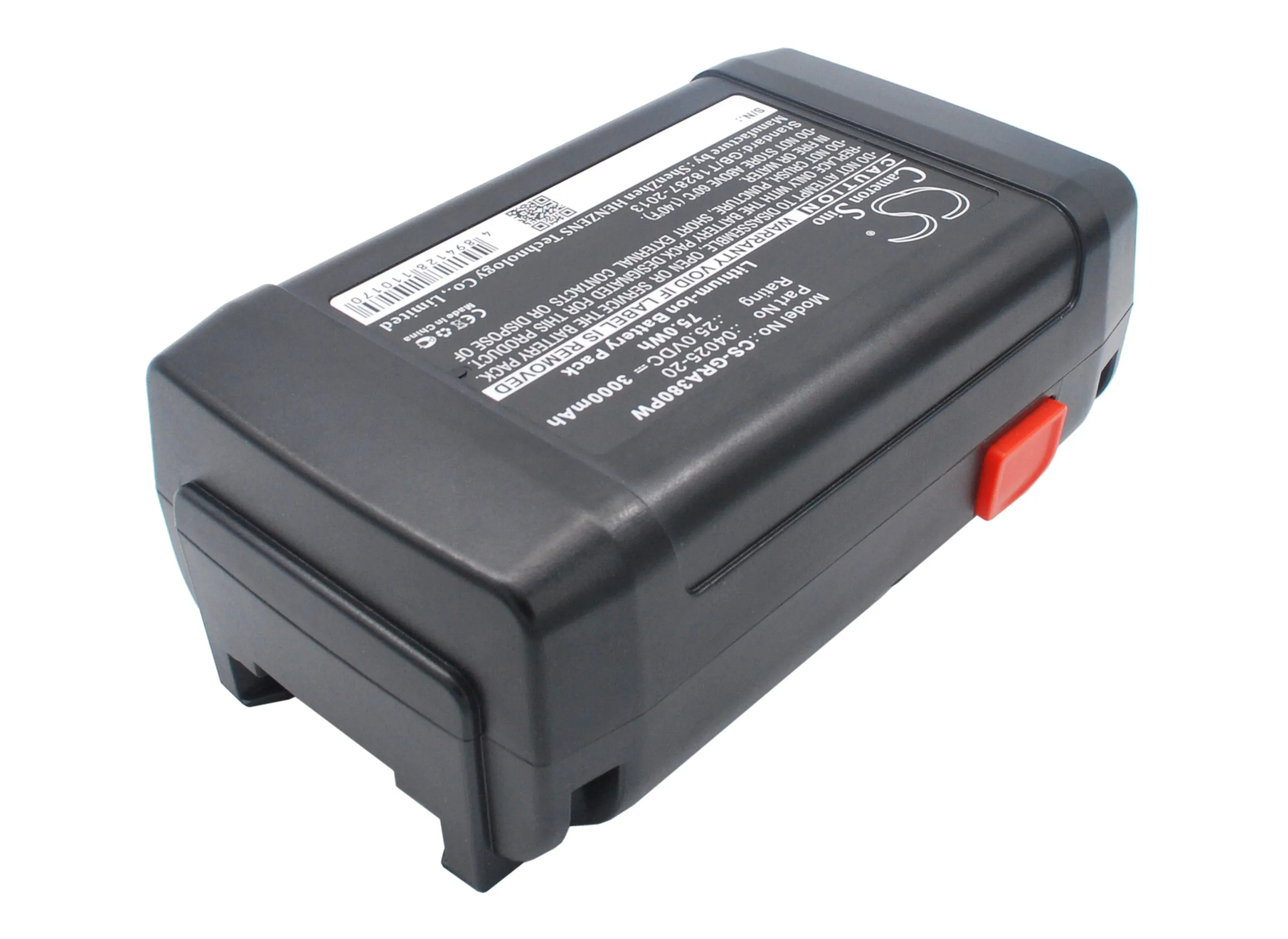 CS Replacement Battery For Gardena 648872, Accu-Spindelmaher 380 Li, Spindelmaher 380 Li 04025-20, 8838 3000mAh/75.00Wh