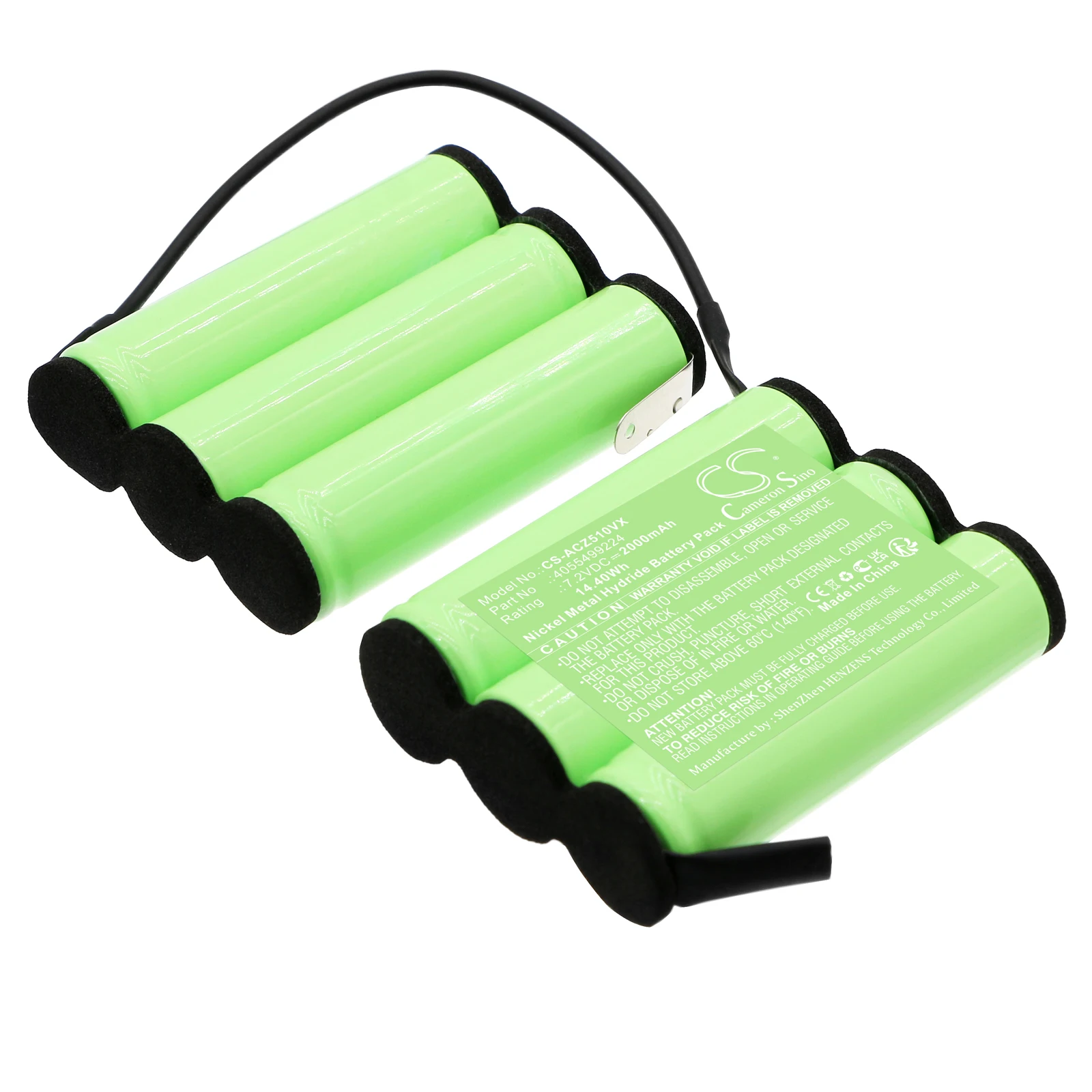 Batteria sostitutiva CS per AEG ZB5106 4055251666 , 4055499224 , F 692864   2000 mAh / 14,40 Wh