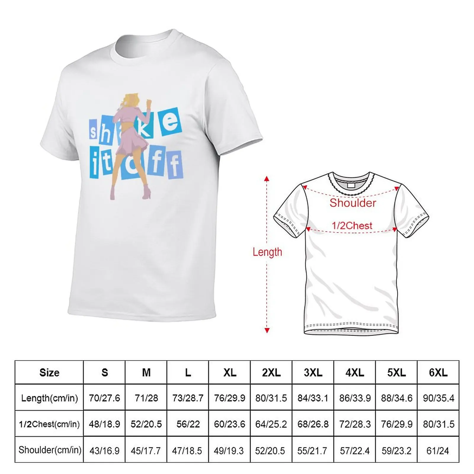 Shake It Off T-Shirt Modern Print Casual T-Shirt