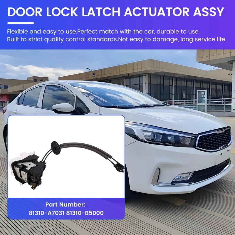 Left Front Door Manual Lock Assembly 81310-A7031 81310-B5000 For Kia K3 12-18 LHD Door Latch Actuator Motor 81310A7031