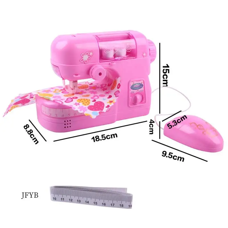 

JY-Mini Electric Sewing Machine Pretend Play Toy For Kids Children Girls Birthday Christmas Creative Gift Educational Toy