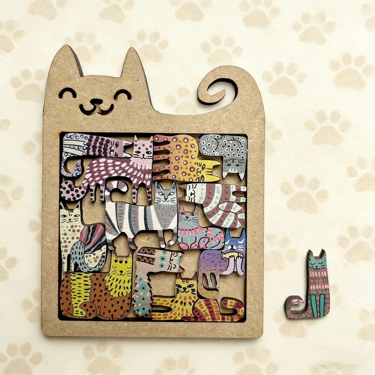 

Деревянный лабиринт-головоломка для кошек, увлекательная головоломка для взрослых, необычной формы подставка для хранения, средство для снятия стресса и развлекательный гаджет.