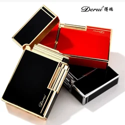 Side-slip Butane Lighter Compact Jet Air Metal Bright Sound Cigar Lightweight Inflatable Gift Men's Collection