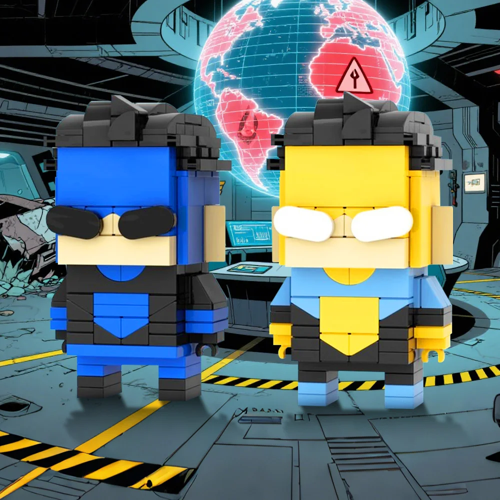 Gobricks MOC 映画 Nvincibleeds Brickheadz ビルディングブロックモデルクリエイティブアクションキャラクターレンガ組み立ておもちゃ子供のギフト