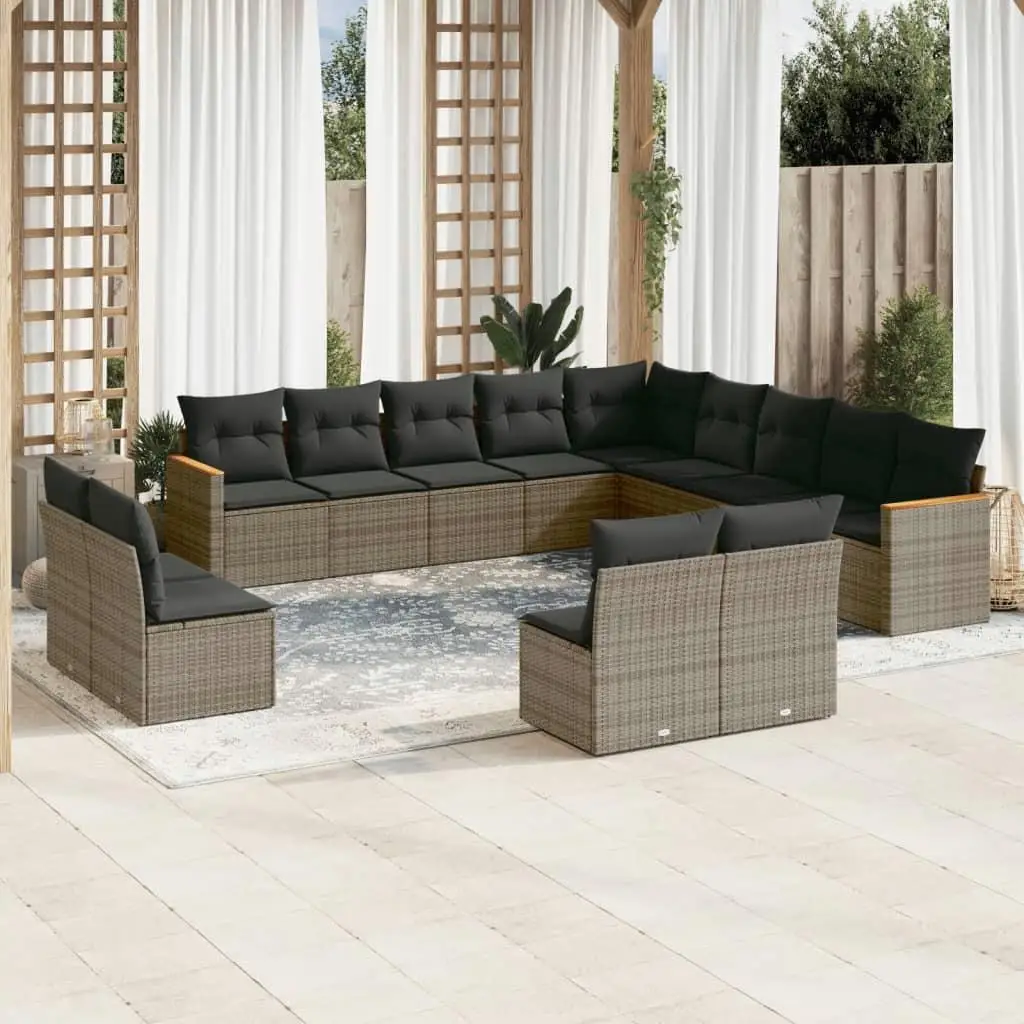 

Gray Dark Gray Garden Sofa Set Outdoor Furniture Comfortable Seating for Patio Backyard Lounge
