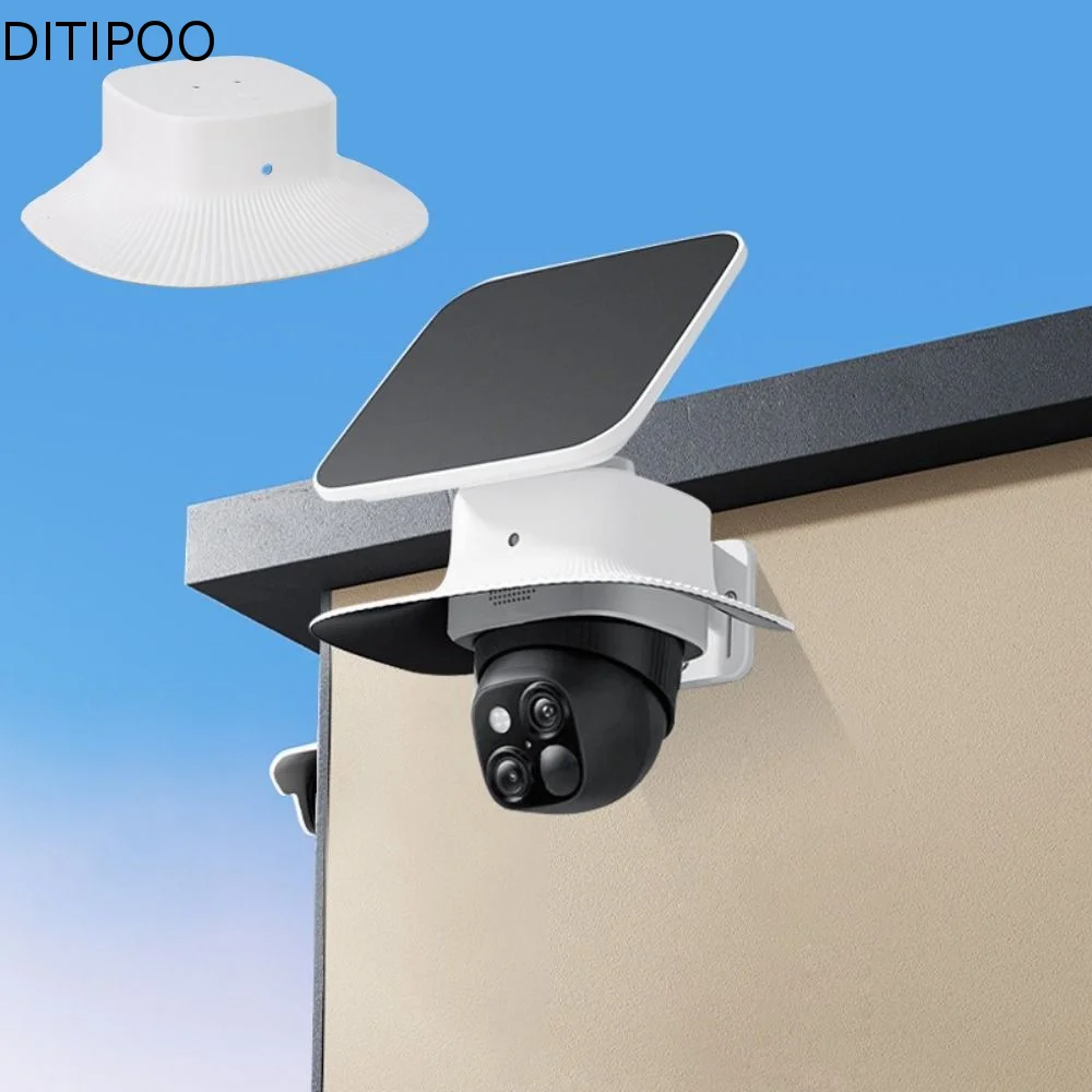 White Security Camera Cover Dustproof Wall Mounted Weatherproof Cover Weather Resistant UV-proof Protective Cover Outdoor Use