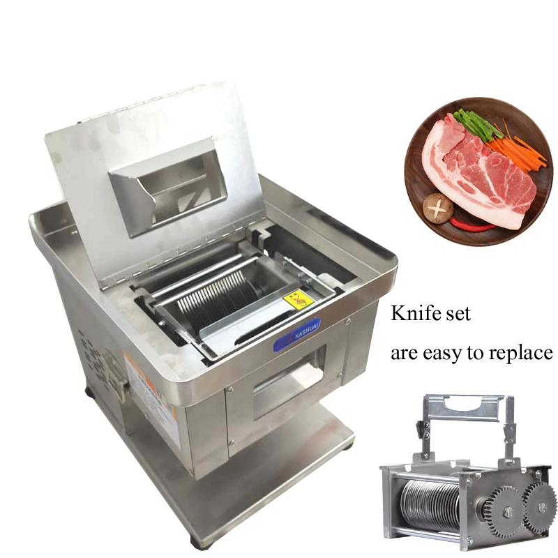 ماكينة تقطيع اللحوم التجارية الأوتوماتيكية لسطح المكتب، ماكينة تقطيع اللحم المحمولة لمطعم الفندق