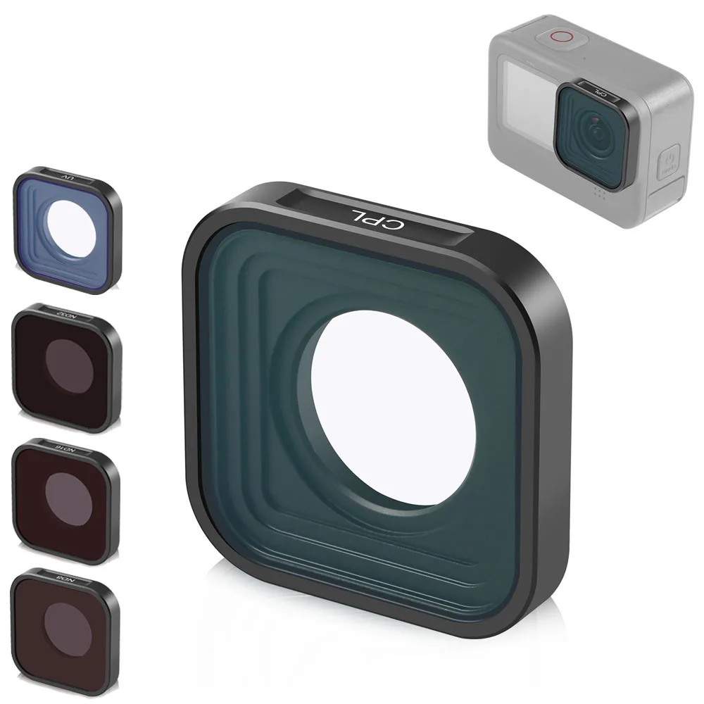 Go Pro 12 Glass Cpl Nd32 Nd16 Nd8 Uv Lens Filter Polarized Nd Protetive Filters For Gopro Hero 9 12 13 Black Akcesoria do aparatu fotograficznego