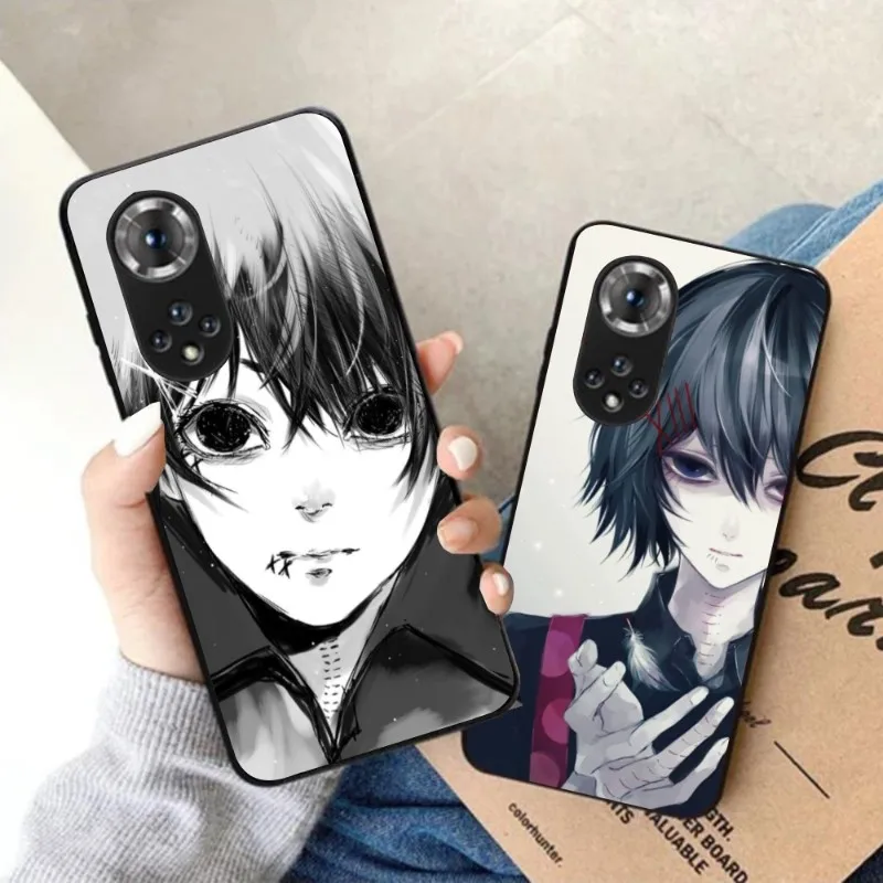 Tokyo Ghoul Juuzou Mobile Phone Case for Honor 90 70 50 20 7S X9 X8 X7 Magic 4 3 Pro Black Soft Phone Cover Funda