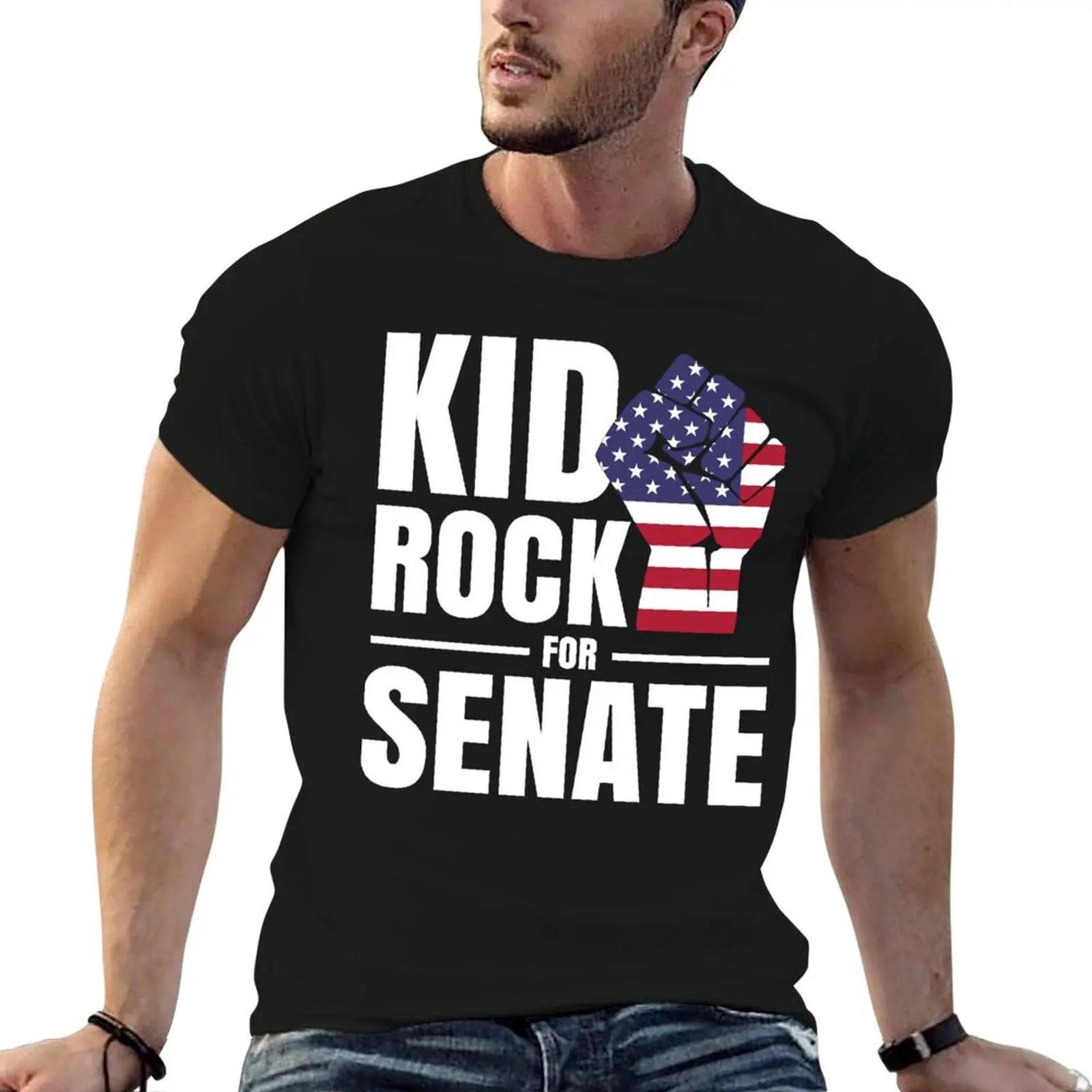 T-shirt léger à manches courtes pour enfant, cadeau d'anniversaire, Kid For Us Senate Retro Wave