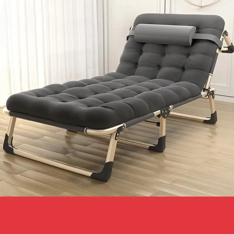 

Складная односпальная кровать для обеденного перерыва, походная раскладушка для кемпинга, многофункциональное кресло-шезлонг