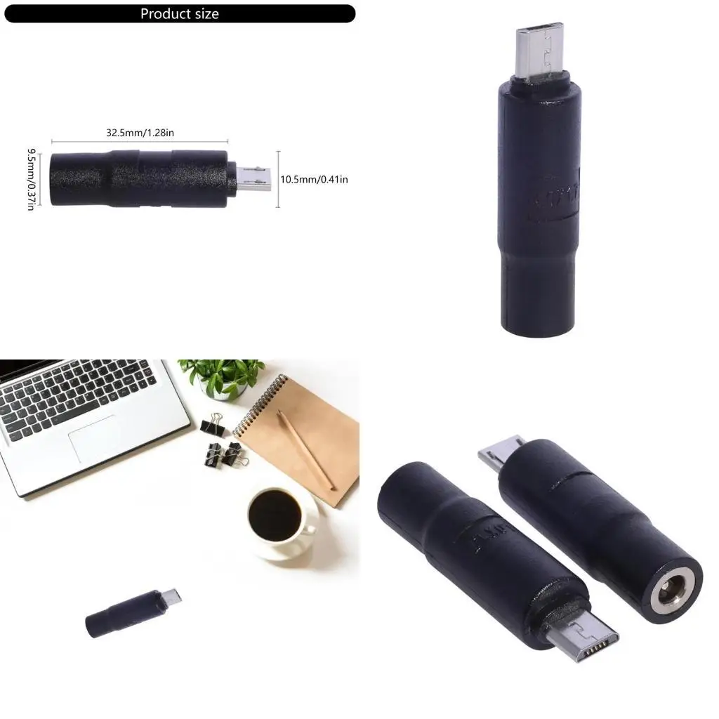

Y1UB 5V Power Supply Charging Connector DC4.0x1.7mm Female to 5Pin USB Male Adapter Portable Charging Adapter Converter