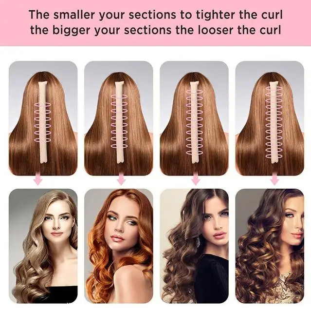 超シンプルなヘアカーラーヘッドバンド、女性用ノンサーマルヘアバンドとして使用、髪を傷めず、自然にカールして強化