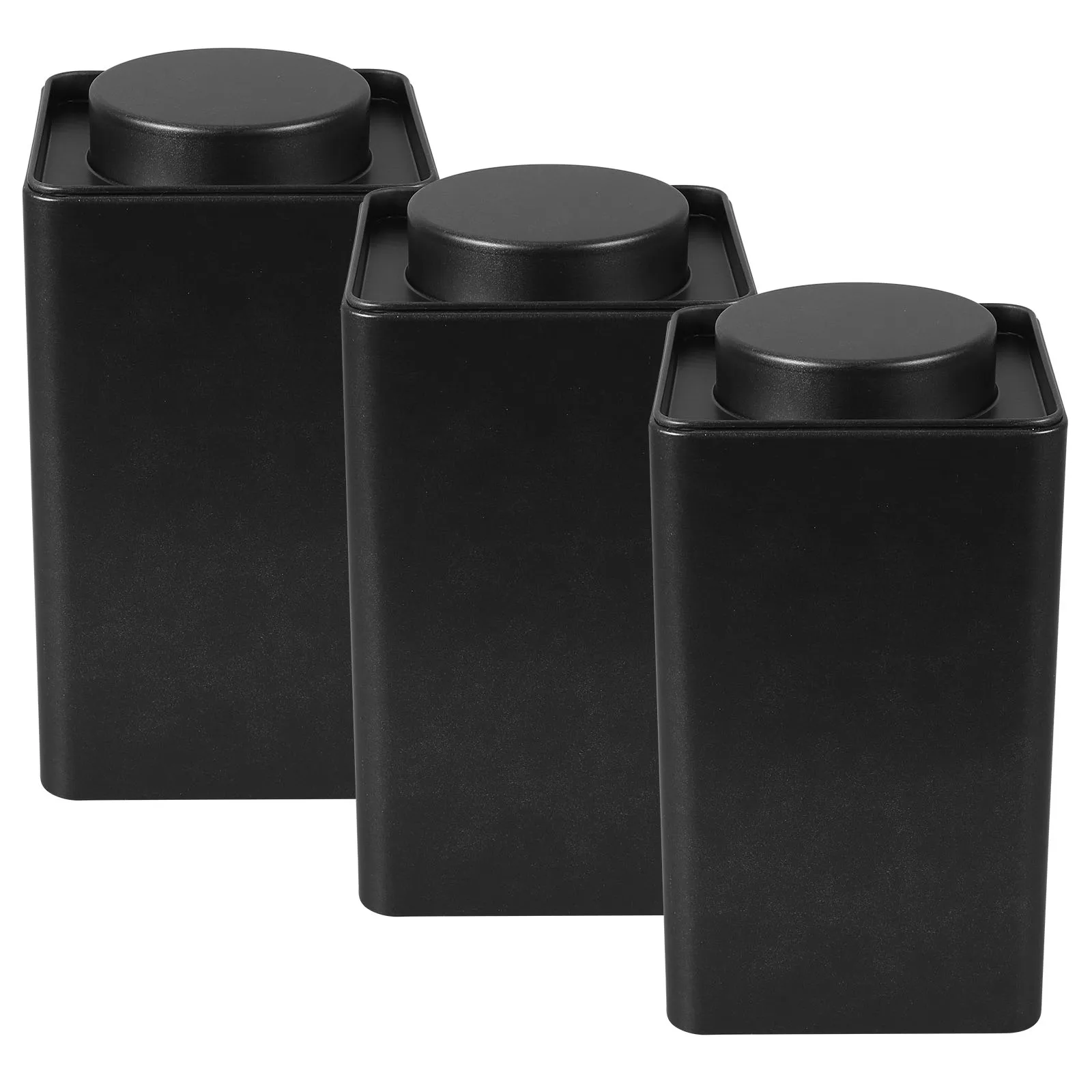 

3pcs Retro Tin Cans Loose Leaf Tea Storage Airtight Metal Tins with Lids Coffee Container Kitchen Organizer Travel Gift