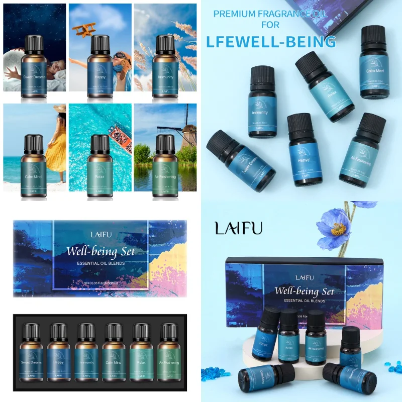 

Premium Aromatherapy Essential Oil Set - 100% Pure Therapeutic Grade, Natural Scents for Relaxation, Stress Relief, Spa, Diffuse