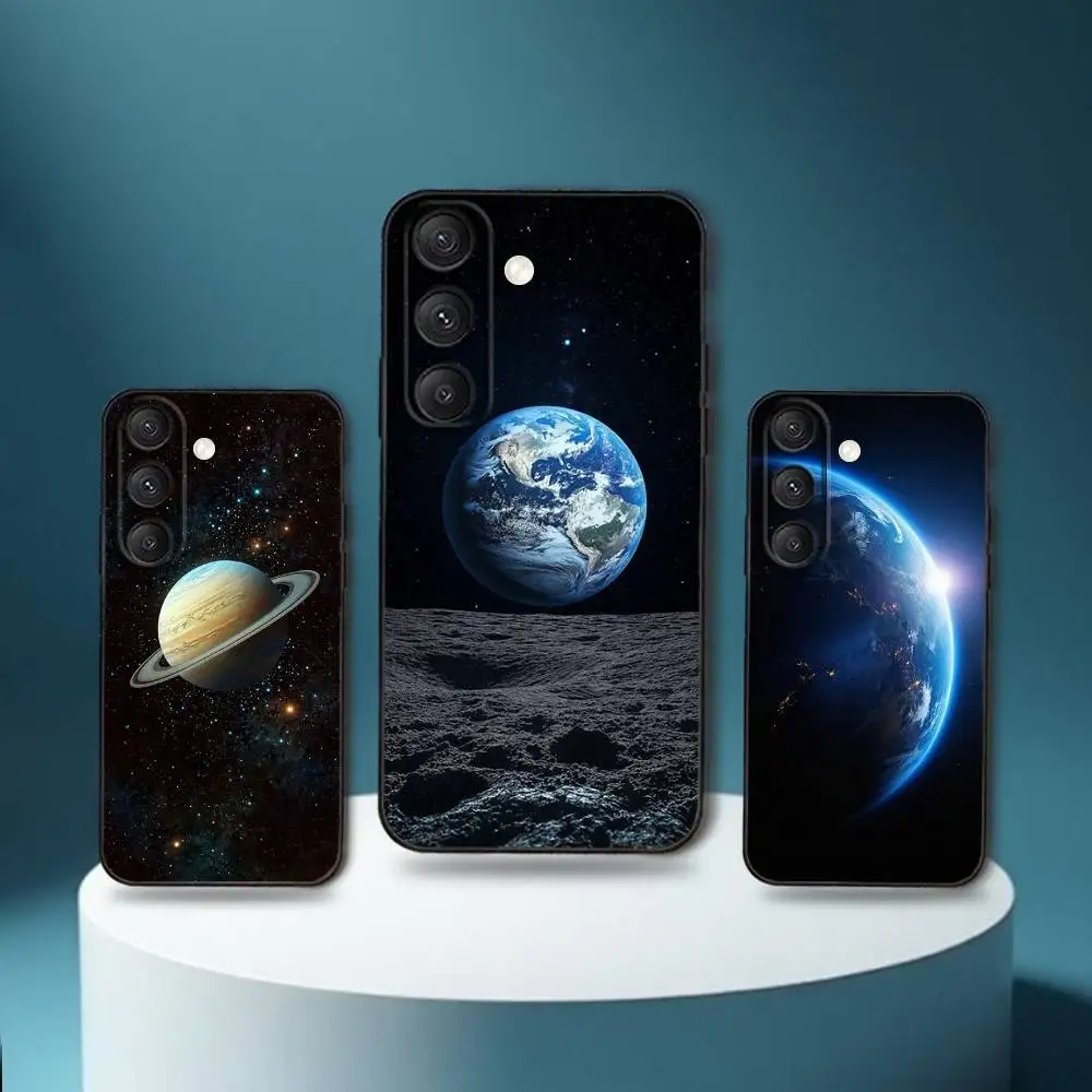 

Saturn Solar system Phone Case For Samsung S25,S24,S23,S22,S21,S20,S10,Ultra,Plus,Lite,FE,Soft Silicone Black Cover