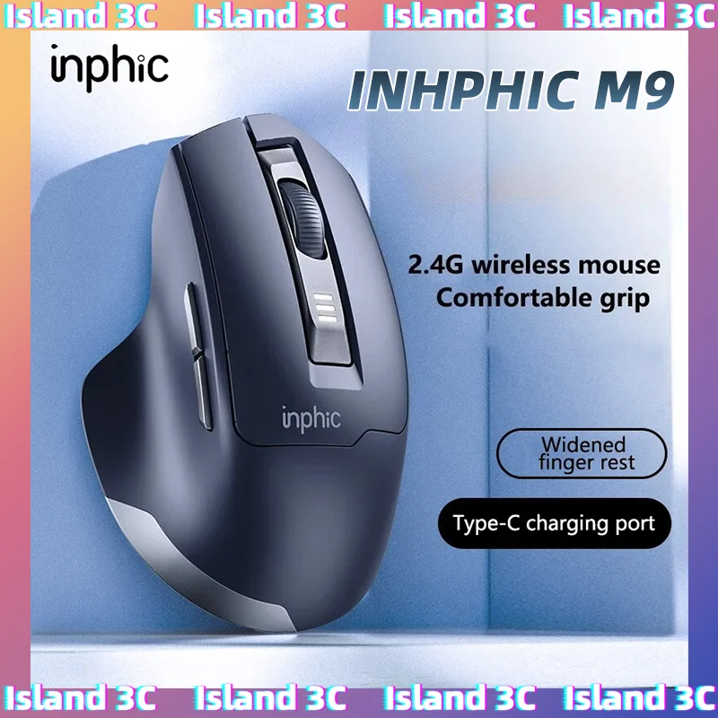 

INPHIC M9 Беспроводная бесшумная мышь Перезаряжаемый офисный дисплей 2,4G Эргономичный компьютер ПК Ноутбук Офисные аксессуары Подарочные периферийные устройства