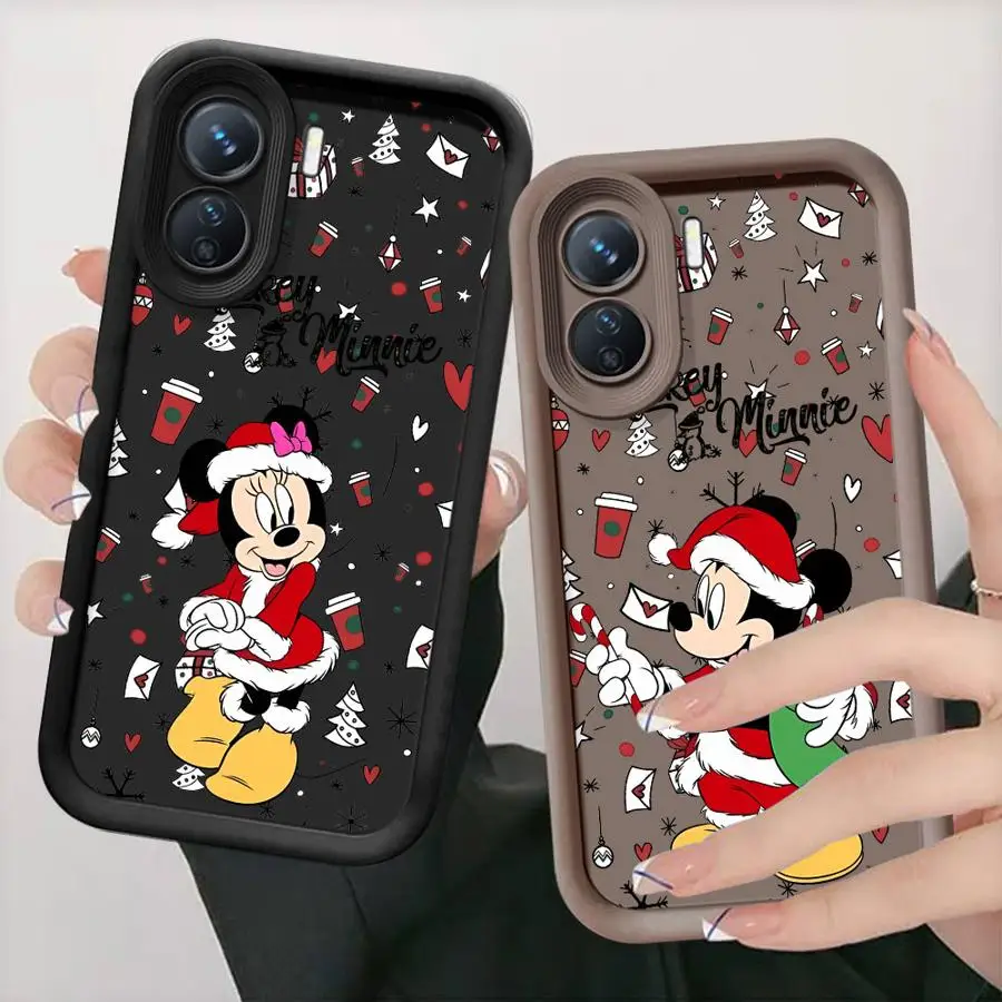 Disney Mickey Minnie Christmas Case For Xiaomi Redmi Note 11 10 13 Pro Plus 9S 12 12S 9 12C 10C 11 Lite Poco X3 NFC Phone Cover